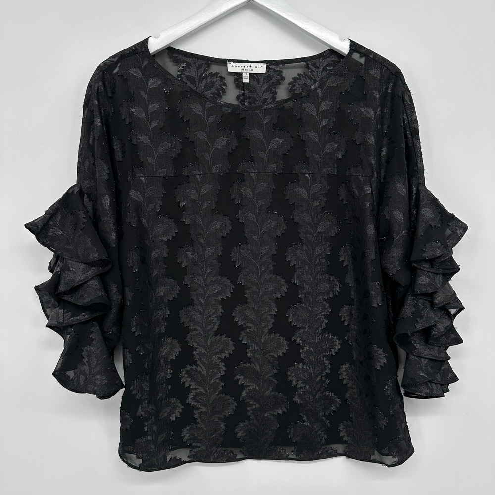 Current Air Los Angeles Top Shirt Blouse Small Whimsigoth Witcy Dark Academia - Picture 1 of 10